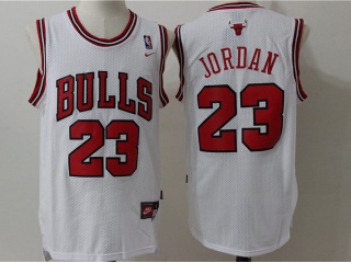 Chicago Bulls 23 Michael Jordan Basketball Jersey White
