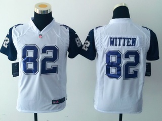 Youth Dallas Cowboys 82 Jason Witten Football Jersey White