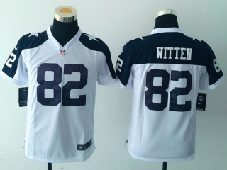 Youth Dallas Cowboys 82 Jason Witten Football Jersey White