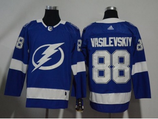 Adidas Tampa Bay Lightning 88 Andrei Vasilevskiy Hockey Jersey Blue