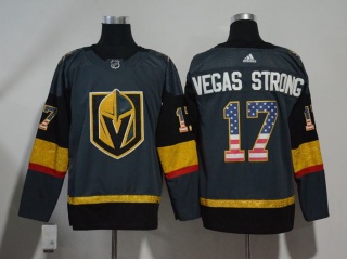 Adidas Vegas Golden Knights 17 Strong Jersey Gray Flag Fashion