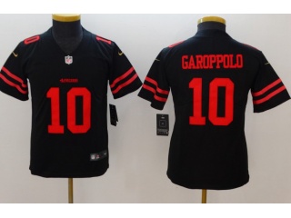 Youth San Francisco 49ers #10 Jimmy Garoppolo Vapor Untouchable Limited Jersey Black