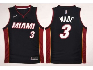 Nike Miami Heat #3 Dwyane Wade Swingman Basketball Jerseys Black