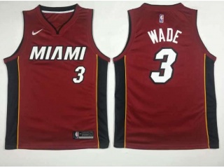 Nike Miami Heat #3 Dwyane Wade Swingman Basketball Jerseys Red