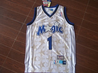 Orlando Magic 1 Penny Hardaway Basketball Jersey White Stars