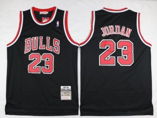 Chicago Bulls 23 Michael Jordan Basketball Jersey Black 1998 Throwback