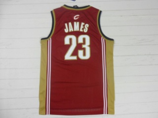 Cleveland Cavaliers 23 LeBron James Basketball Jersey Red Throwback