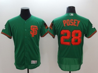 San Francisco Giants #28 Buster Posey Flexbase Jersey Green