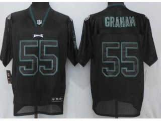 Philadelphia Eagles #55 Brandon Graham Lights Out Elite Football Jersey Black