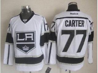 Reebok Los Angeles Kings 77 Jeff Carter Ice Hockey Jersey White