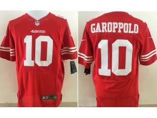 San Francisco 49ers 10 Jimmy Garoppolo Elite Football Jersey Red