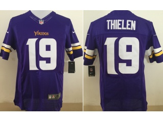 Minnesota Vikings 19 Adam Thielen Elite Football Jersey Purple