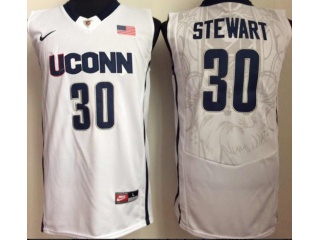 Uconn Huskies 30 Breanna Stewart College Basketball Jersey White