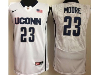 Uconn Huskies 23 Maya Moore College Basketball Jersey White