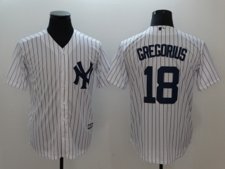 New York Yankees #18 Didi Gregorius Cool Base Jersey White