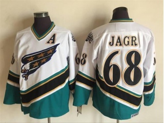 Washington Capitals #68 Jaromir Jagr Throwback Jersey White