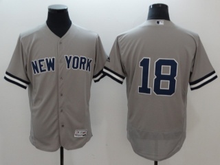 New York Yankees #18 Didi Gregorius Flexbase Jersey Grey
