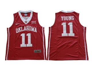 Oklahoma Sooners 11 Trae Young College Basketball Jersey Red