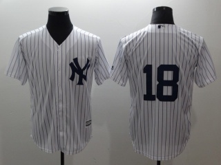 New York Yankees #18 Didi Gregorius No Name Cool Base Jersey White