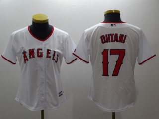 Women Los Angeles Angels #17 Shohei Ohtani Jersey White