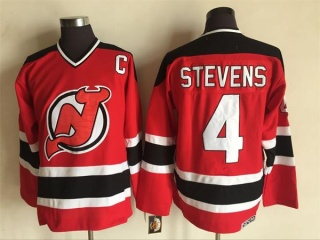 New Jersey Devils #4 Scott Stevens CCM Hockey Red