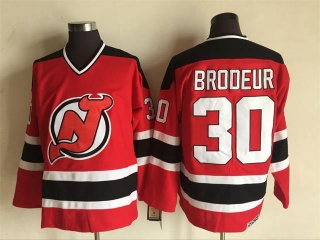 New Jersey Devils #30 Martin Brodeur CCM Hockey Red