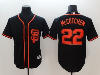 San Francisco Giants #22 Andrew Mccutchen SF Flexbase Jerseys Black