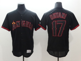Los Angeles Angels #17 Shohei Ohtani Lights Out Jersey Black