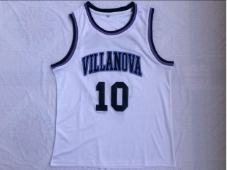 Villanova University 10 Donte DiVincenzo NCAA Basketball Jersey White