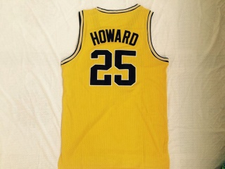 Michigan Wolverines 25 Juwan Howard NCAA Basketball Jersey Gold