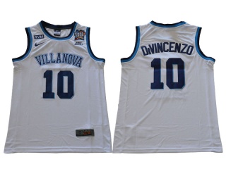 Villanova University 10 Donte DiVincenzo NCAA Basketball Jersey White final Four