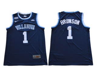 Villanova University 1 Jalen Brunson NCAA Basketball Jersey Blue