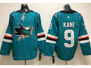 Adidas San Jose Sharks Jerseys #9 Evander Kane Hockey Jersey Green