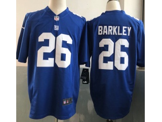 New York Giants #26 Saquon Barkley Blue Game Jersey