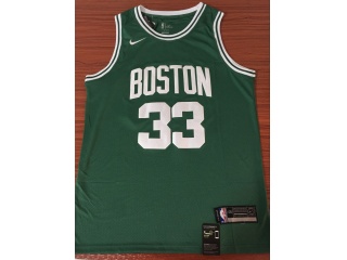 Nike Boston Celtics 33 Larry Bird Basketball Jersey Green