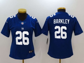 Women New York Giants #26 Saquon Barkley Vapor Untouchable Limited Jersey Blue