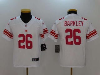 Youth New York Giants #26 Saquon Barkley Vapor Untouchable Limited Jersey White