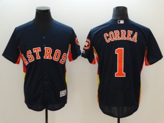Houston Astros #1 Carlos Correa Flexbase Jerseys Blue