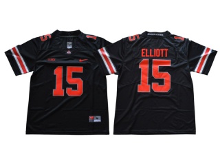 Ohio State Buckeyes 15 Ezekiel Elliott College Football Jersey Black Vapor Limited