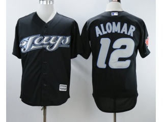 Toronto Blue Jays #12 Roberto Alomar 2009 Turn Back Jersey Black