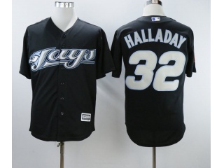 Toronto Blue Jays #32 Roy Halladay 2009 Turn Back Jersey Black