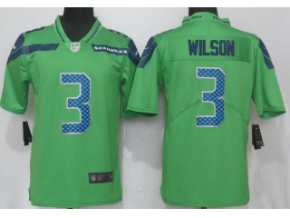 Seattle Seahawks #3 Russell Wilson Vapor Untouchable Limited Football Jersey Green