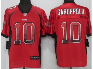 San Francisco 49ers #10 Jimmy Garoppolo Drift Fashion Elite Jersey Red