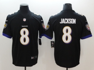 Baltimore Ravens #8 Lamar Jackson Mens Vapor Untouchable Limited Jersey Black