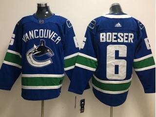 Adidas Vancouver Canucks #6 Brock Boeser Hockey Jersey Blue