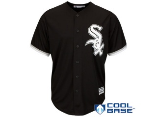 Men's Chicago White Sox Majestic Black Alternate Cool Base Team Jersey Stitched Name Number