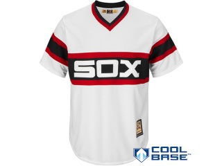 Men's Chicago White Sox Majestic Home Cooperstown Cool Base Team Jersey Stitched Name Number