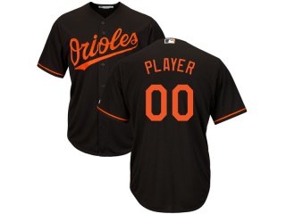 Men's Baltimore Orioles Majestic Black Cool Base Custom Jersey