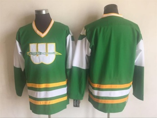 Hartford Whalers Blank Throwback Hockey Jersey Green