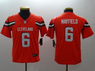Youth Cleveland Browns #6 Baker Mayfield Vapor Untouchable Limited Jersey Orange